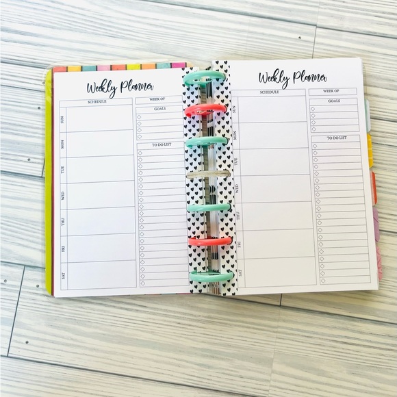 Happy planner mini size set monthly and weekly Layout Disney Mickey and Minnie - Picture 15 of 16